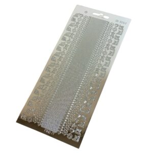 Ääriviivatarra, CD3062Z Boordit, kulmat ja kuviot hopea