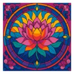 Ideyka Painting by numbers 30x30cm, KHO5167 Stained glass window