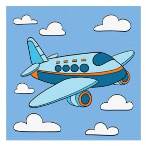 Ideyka Painting by numbers For Kids 25x25cm, KHO6109 Exciting flight