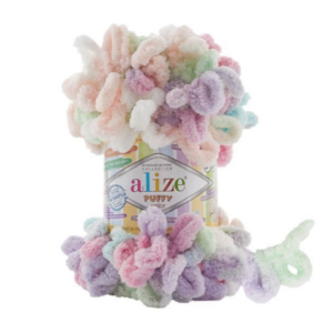 Alize Puffy Color lanka 100g, 6526 Pastelli