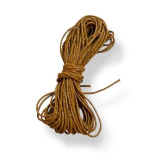 Vahattu puuvillanaru 1mm 5m, Vaaleanruskea