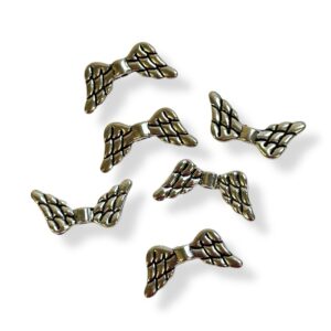 Metallinen korunosa, enkelin siivet 10x19mm 6kpl