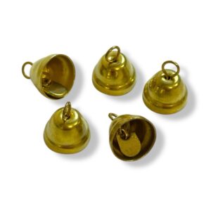 Koristekellot 15mm, Kulta 5kpl