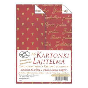 Kartonkilajitelma A6, 4110 Joulu punainen kulta