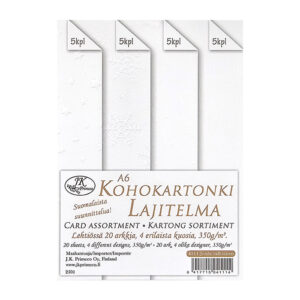Kohokartonkilajitelma A6, 4111 Joulu valkoinen