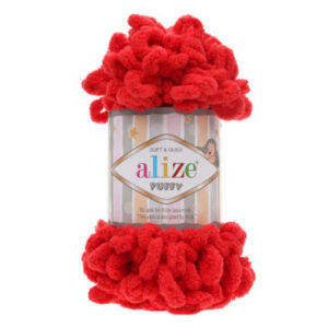 Alize Puffy lanka 100g, 56 Punainen