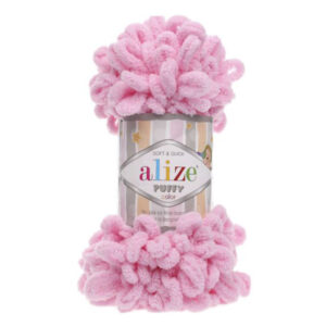 Alize Puffy lanka 100g, 185 Vaalea Pinkki