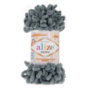 Alize Puffy lanka 100g, 87 Tummanharmaa