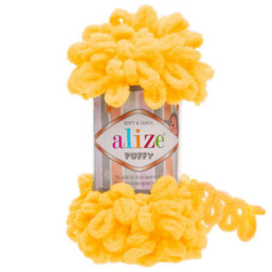 Alize Puffy lanka 100g, 216 Keltainen