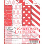 Kartonkilajitelma A6, 4094 Joulu punavalko