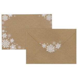 C6 Kirjekuori 10kpl, 7745 Lumihiutale uusioruskea