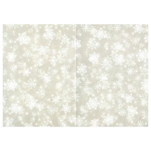 Korttipohja 2-osainen, 7750 Lumihiutale beige