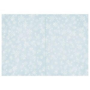 Korttipohja 2-osainen, 7751 Lumihiutale Vaaleansininen