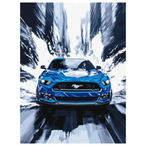 Ideyka Painting by numbers 30x40cm, KHO5159 A blue mustang