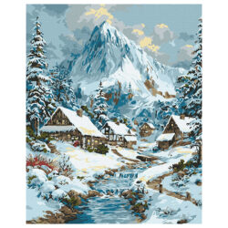 Ideyka Painting by numbers 40x50cm, KHO6420 New Year's landscape