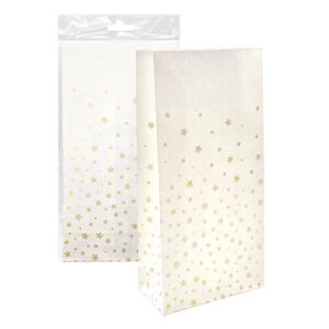 Lahjapussi, 7218 Tähdet kulta glitter 5kpl