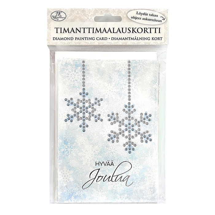 Timanttimaalauskortti Lumihiutaleet