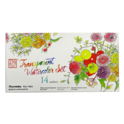 Kuretake ZIG Transparent Watercolor- akvarellisetti, 14 väriä