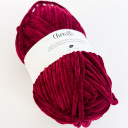 Pro Lana Chenille lanka 100g, 38 Tumma viininpunainen