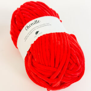 Pro Lana Chenille lanka 100g, 30 Kirkas punainen