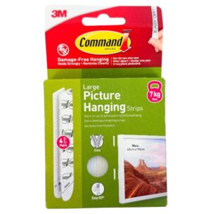 3M Command Pienet taulunkiinnityspalat, LARGE max 7kg
