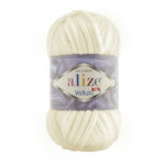 Alize Velluto lanka 100g, 62 Vaalea kerma