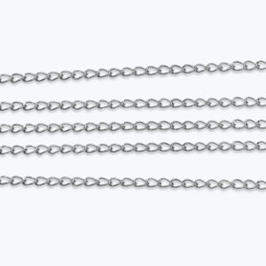 Steely Pop Koruketju 3,5x2,5mm 1 metri, Ruostumaton teräs 304