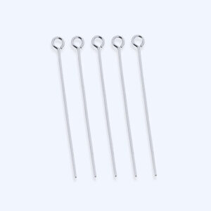 Steely Pop Korupiikit silmukalla 40x0,6mm 20kpl, Ruostumaton teräs 304