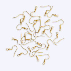 Steely Pop Korvakorukoukut nro 1, 10kpl, 18 K kullattu kirurginteräs