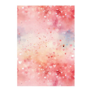 Kuviokartonki A4, 29 Sydämet, 5 arkkia