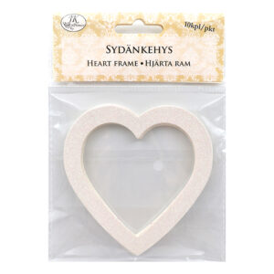 Sydänkehys, 6911 Glitter valkoinen