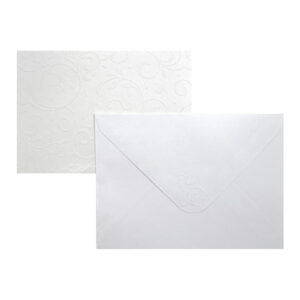 Korttipohja 2-osainen + kirjekuori, 1722 Amanda Glitter 5kpl