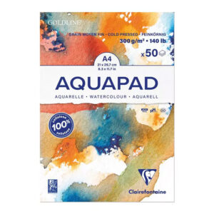 Clairefontaine Aquapad akvarellilehtiö 300g A4, 50 arkkia
