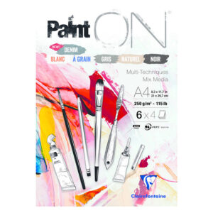 Clairefontaine Paint ON Denim Mixed Media paperilehtiö 250g A4