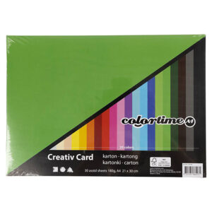 Kartonkilajitelma A4, 20 väriä