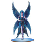 Craft Buddy Timanttimaalaus vanerikoriste 25cm, Enchantment, Partial Crystal