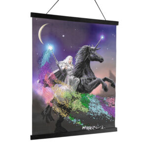 Craft Buddy Timanttimaalaus ripustuslistoilla 40x50cm, Rainbow Magic, Partial Crystal