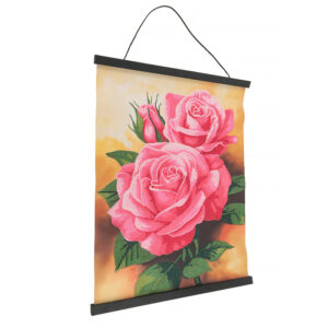 Craft Buddy Timanttimaalaus ripustuslistoilla 40x50cm, Roses, Partial Crystal