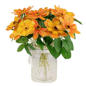 Craft Buddy Timanttimaalaus 3D Kukkakimppu, Keltainen/Oranssi