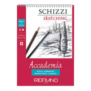Fabriano Accademia Sketching luonnoslehtiö 120g, 29,7x42cm kierrelehtiö