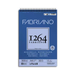 Fabriano 1264 akvarellilehtiö 300g, A4 kierrelehtiö