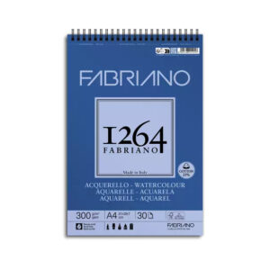 Fabriano 1264 akvarellilehtiö 300g, A4 kierrelehtiö