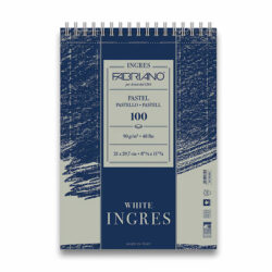 Fabriano Ingres White pastellipaperi 90g, A4 Kierrelehtiö