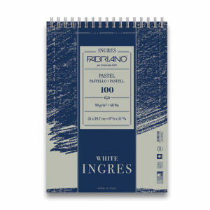 Fabriano Ingres White pastellipaperi 90g, A4 Kierrelehtiö