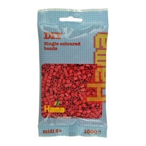 Hama Midi-helmet 1000kpl, 114 Kirsikan punainen