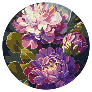 Ideyka Painting by numbers pyöreä 26cm, KHO-R1153 An Exquisite Flowers