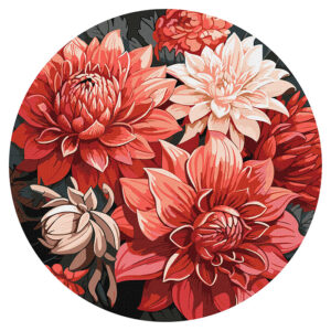 Ideyka Painting by numbers pyöreä 39cm, KHO-R1040 Festive Bouquet