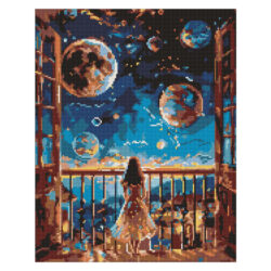 Ideyka Timanttimaalaus 40x50cm, Dreamy Night, Full Crystal