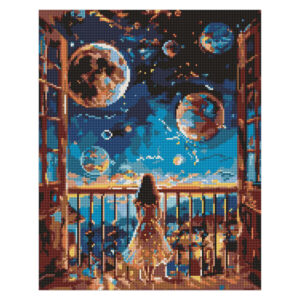 Ideyka Timanttimaalaus 40x50cm, Dreamy Night, Full Crystal