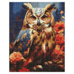 Ideyka Timanttimaalaus 40x50cm, Forest Owl, Full Crystal